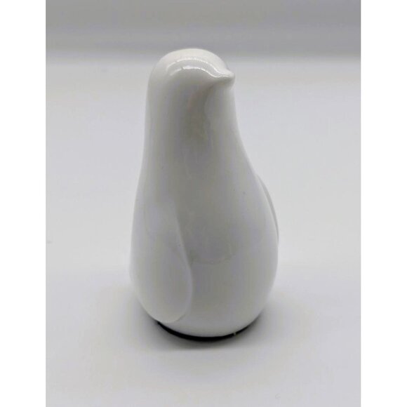 White Ceramic-Looking Penguin Figurine Set Of 2 - Picture 5 of 8